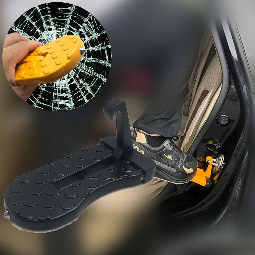 Portable Car Roof Step – Foldable Door Latch Hook Pedal